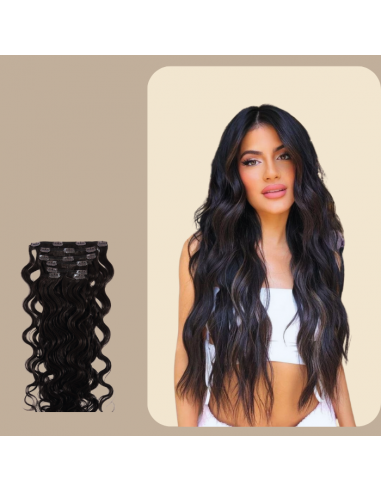 Extensions Clips Wavy Dark Brown d'Europe débarque