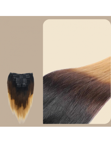 Kit di extension dritte Ombre Brown Chocolate Blonde Clip-In 120 gr 2 - 3 jours ouvrés.