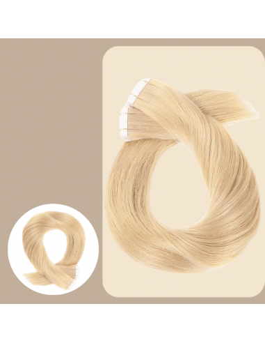 Premium Russian Hair 24 rette tape-extensions Par le système avancé 