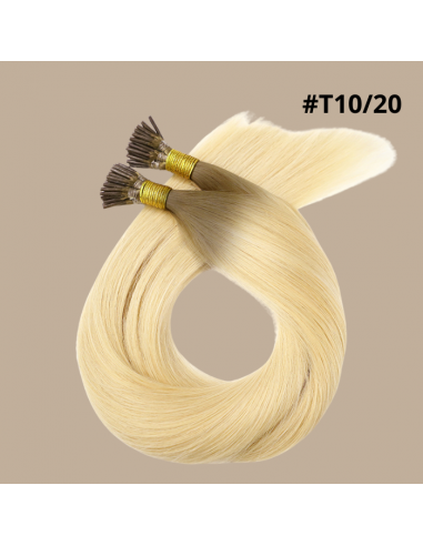 50 Keratin Extensions Rett Premium med I-spiss T10/20 d'Europe débarque