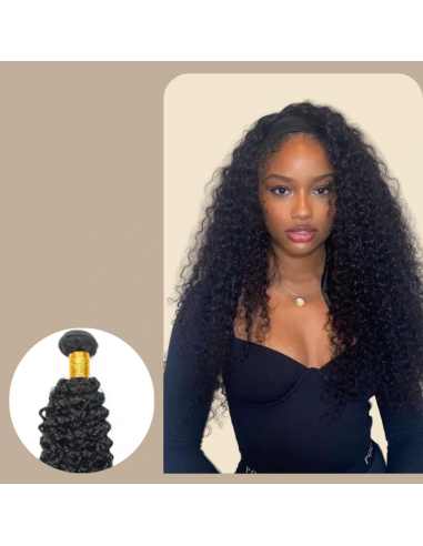 Vävning Virgin Hair Human Hair Kinky Curly 7A Mörkbrun 1B 100 Gr la livraison gratuite