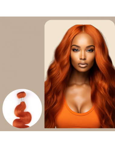 Tissage Cheveux Vierge Human Hair Body Wave 7A Ginger 350  100 Gr Vous souhaitez 