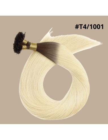 100 Keratin Extensions Rakt Premium med Platt Topp T4/1001 de la marque