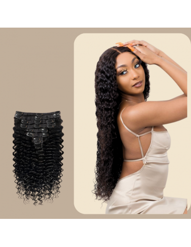 Deep Wave Black 120g Clip-In pidennyspaketti vente chaude votre 